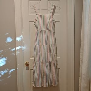 J.Crew Factory striped maxi dress